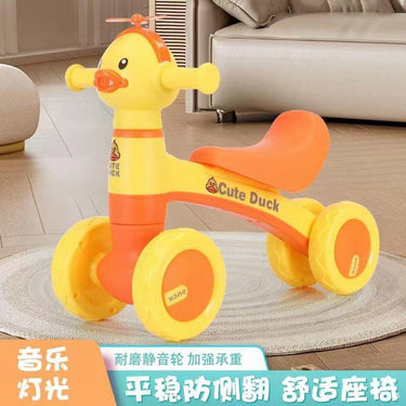 Duck Ride-on Baby Foot To Floor Balance Bike - Yellow